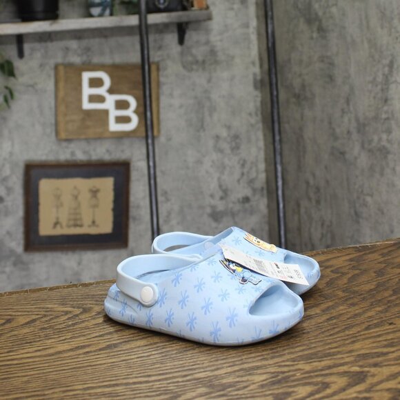 Bluey Toddler Girls Comfort Slide Sandals 89518281 Blue 11T - Picture 1 of 10
